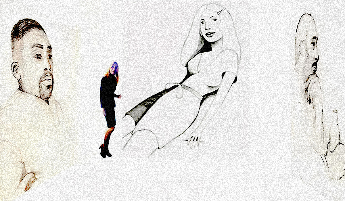 Jane Rubin Contemporary Painter, Composer and Choreographer with Self-Portraits and Portraits of her Husband, from life